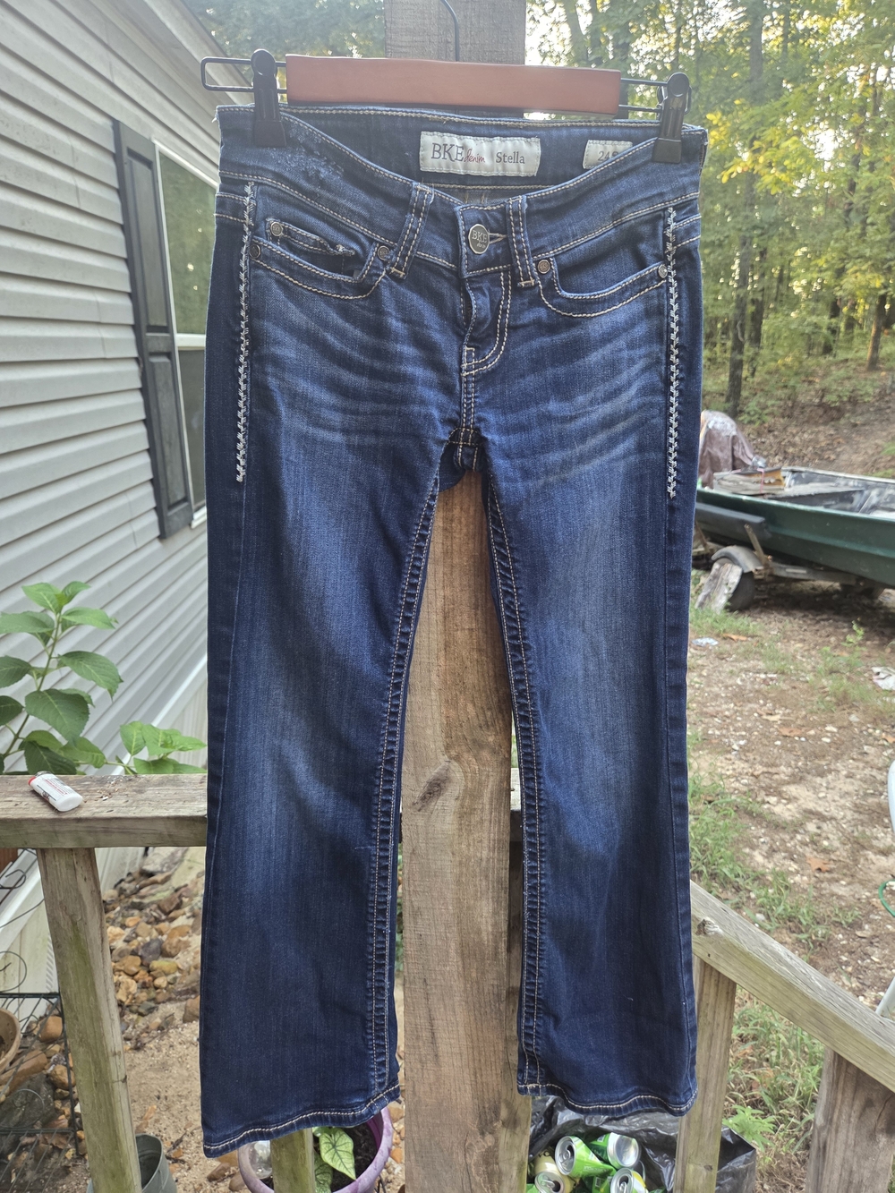 BKE Stella Dark Blue Women's Bootcut Jeans